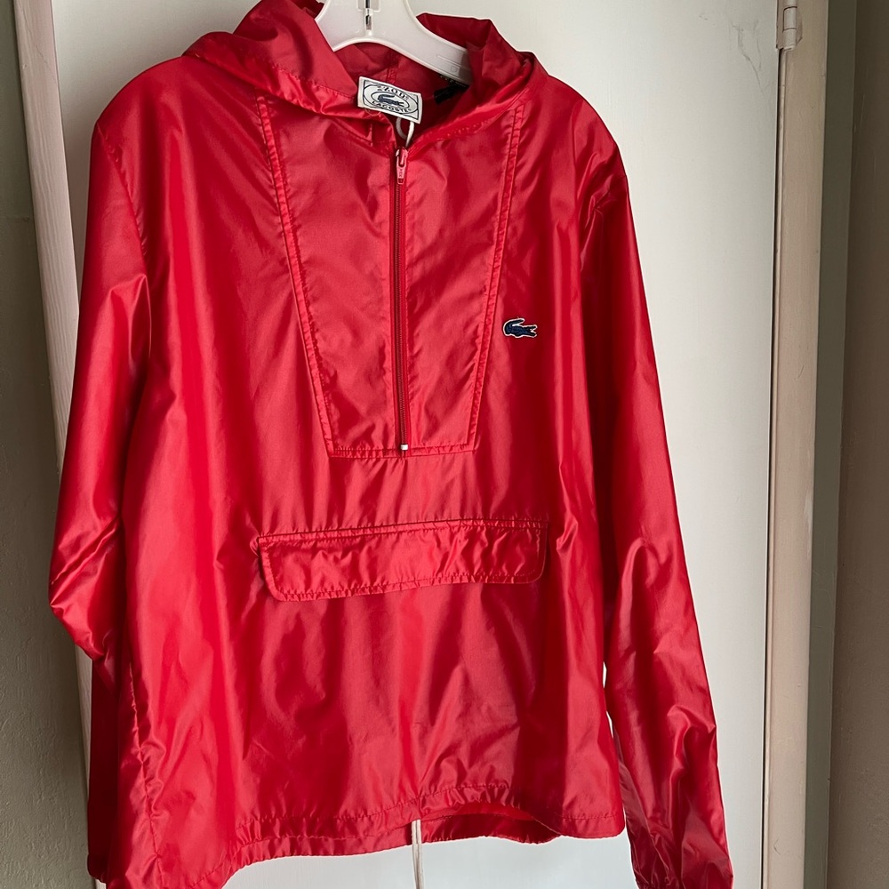 Lacoste Vibrant Red Hooded Jacket